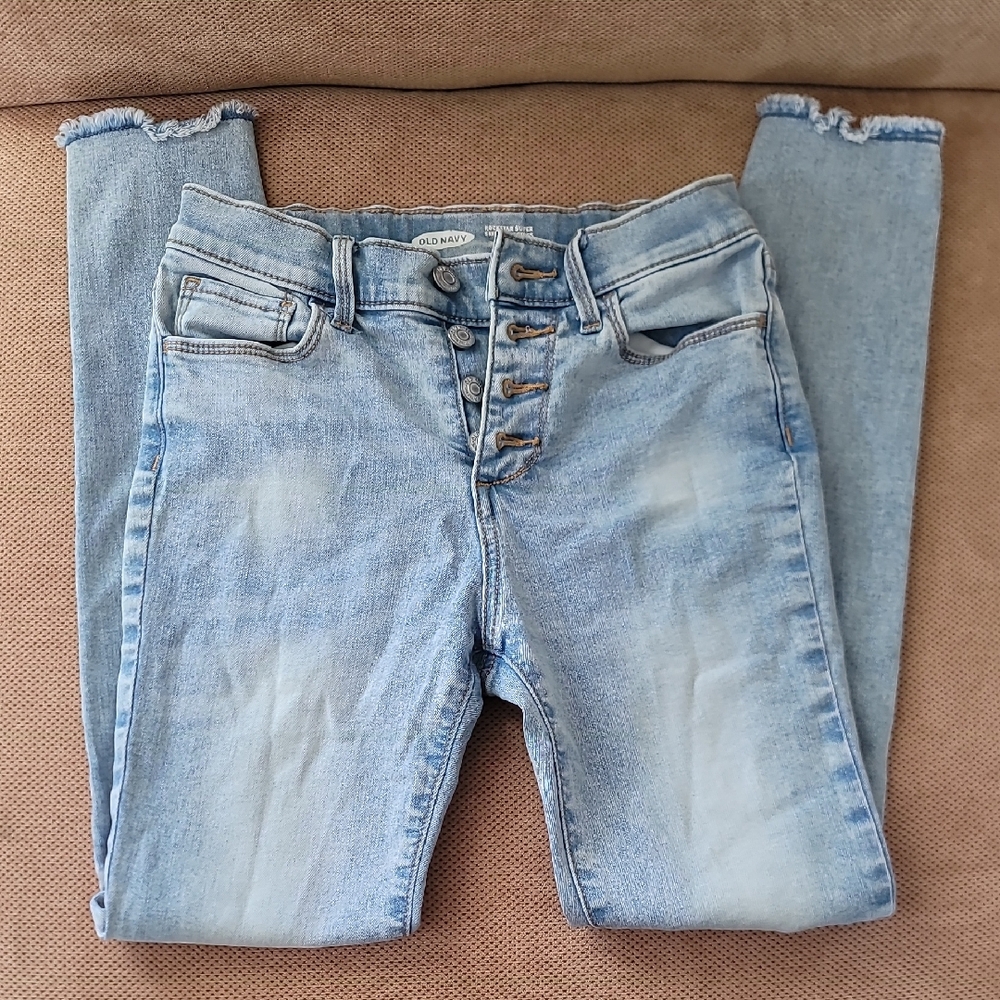 Old Navy Kids High Rise Light Blue Jeans